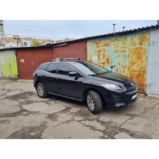 Поперечины на штатные места с замком Wingbar V3 (2 шт) Mazda CX-7 2006-2012 гг. фото 1