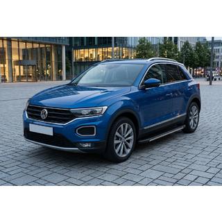 Боковые Подножки Bosphore Grey (2 шт., Алюминий) Volkswagen T-Roc 2017-2025 гг. фото 1