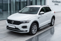 Volkswagen T-Roc 2017-2025 гг. Боковые Подножки Rainbow (2 шт., Алюминий) фото 1
