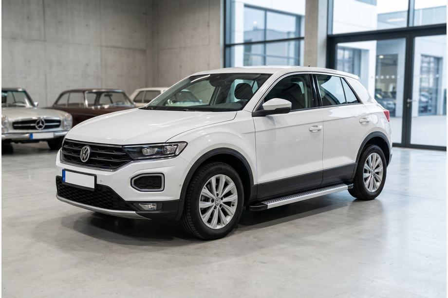 Volkswagen T-Roc 2017-2025 гг. Боковые Подножки Maya V2 (2 шт., Алюминий) Image