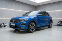 Volkswagen T-Roc 2017-2025 гг. Боковые Подножки Maya Blue (2 шт., Алюминий) фото 1