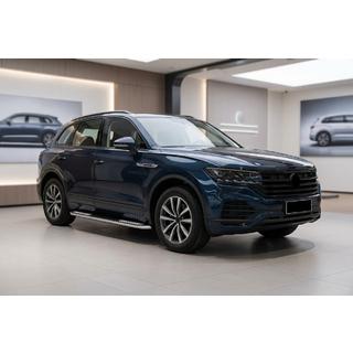 Боковые Подножки Tayga V2 (2 шт., Алюминий) Volkswagen Touareg 2018- гг. фото 1