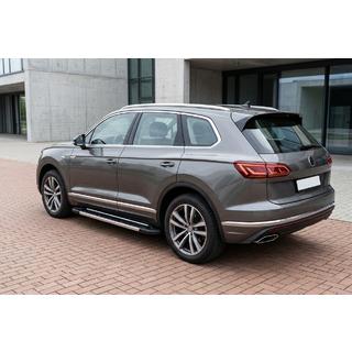 Боковые Подножки RedLine (2 шт., Алюминий) Volkswagen Touareg 2018- гг. фото 1