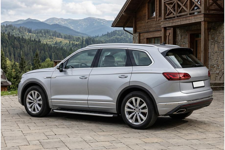 Volkswagen Touareg 2018- гг. Боковые Подножки Fullmond (2 шт., Алюминий) Image