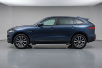 Jaguar F-PACE 2016- гг. Боковые Подножки Maya V1 (2 шт., Алюминий) фото 1