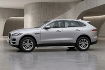 Jaguar F-PACE 2016- гг. Боковые Подножки Maydos V1 (2 шт., Алюминий) фото 1