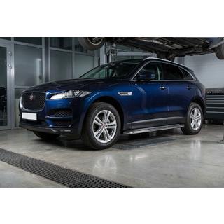 Боковые Подножки Maydos V2 (2 шт., Алюминий) Jaguar F-PACE 2016- гг. фото 1