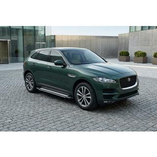Боковые Подножки Rainbow (2 шт., Алюминий) Jaguar F-PACE 2016- гг. фото 1