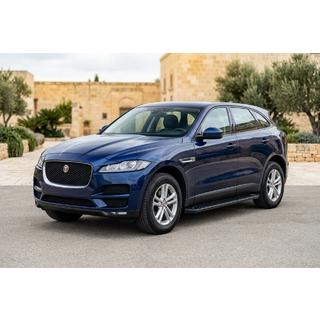 Боковые Подножки Allmond Black (2 шт., Алюминий) Jaguar F-PACE 2016- гг. фото 1