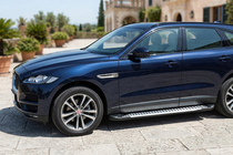 Jaguar F-PACE 2016- гг. Боковые Подножки Line (2 шт., Алюминий) фото 1