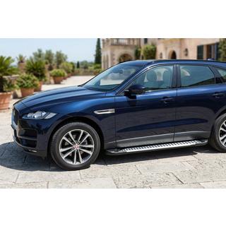 Боковые Подножки Line (2 шт., Алюминий) Jaguar F-PACE 2016- гг. фото 1