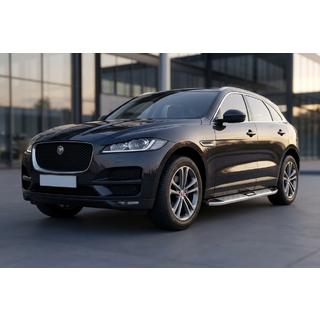 Боковые Подножки Mevsim Grey (2 шт., Алюминий) Jaguar F-PACE 2016- гг. фото 1