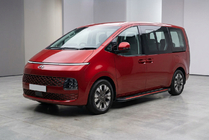 Hyundai Staria 2021- гг. Боковые Подножки Maya Red (2 шт., Алюминий) фото 1