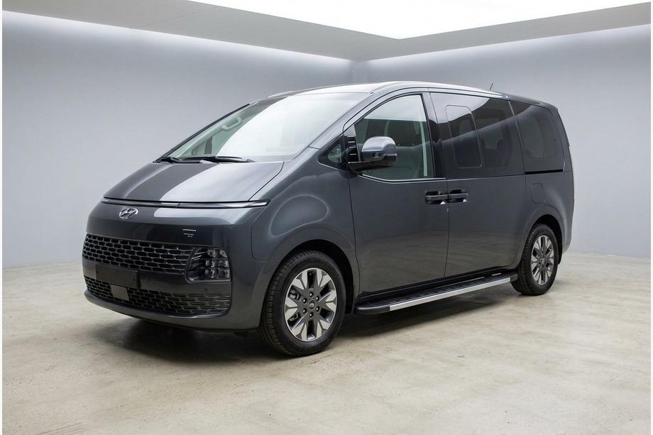 Hyundai Staria 2021- гг. Боковые Подножки Duru (2 шт., Алюминий) Image
