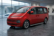 Hyundai Staria 2021- гг. Боковые Подножки Maydos V1 (2 шт., Алюминий и Нержавейка) фото 1
