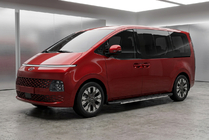 Hyundai Staria 2021- гг. Боковые пороги Bosphorus Grey (2 шт., алюминий) фото 1