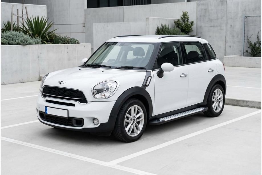 Mini Countryman R60 2010-2017 гг. Боковые пороги Allmond Grey (2 шт., алюминий) Фото 1