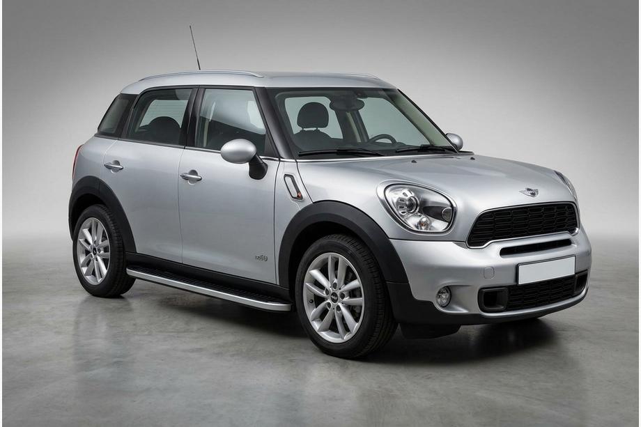Mini Countryman R60 2010-2017 гг. Боковые Подножки Tayga Grey (2 шт., Алюминий) Image