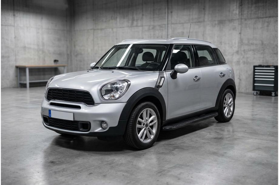 Mini Countryman R60 2010-2017 гг. Боковые Подножки Tayga Black (2 шт., Алюминий) Image