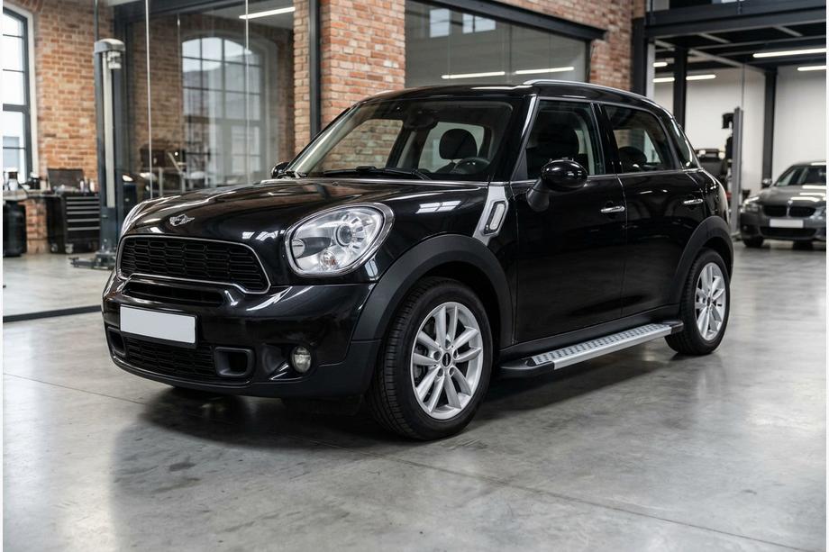 Mini Countryman R60 2010-2017 гг. Боковые Подножки Vision New Grey (2 шт., Алюминий) Image