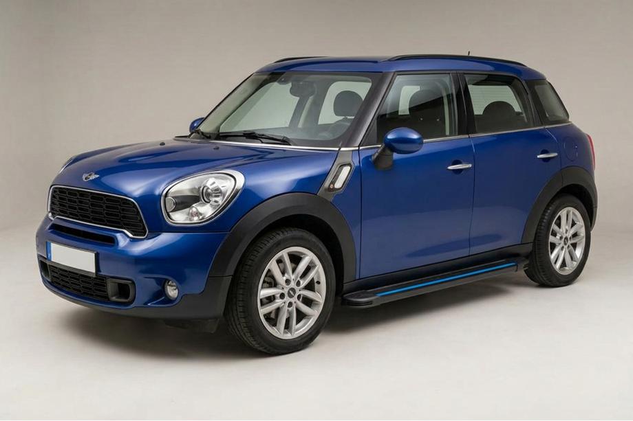 Mini Countryman R60 2010-2017 гг. Боковые Подножки Maya Blue (2 шт., Алюминий) Image
