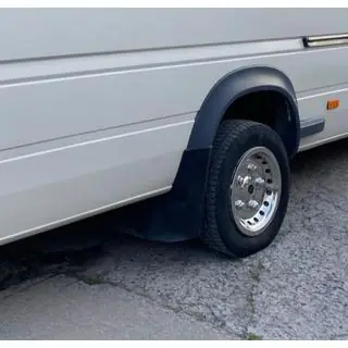 Колпаки из нержавеющей стали Exclusive V2 (2-кольцевой дизайн) Volkswagen LT 1995-2006 гг. фото 2