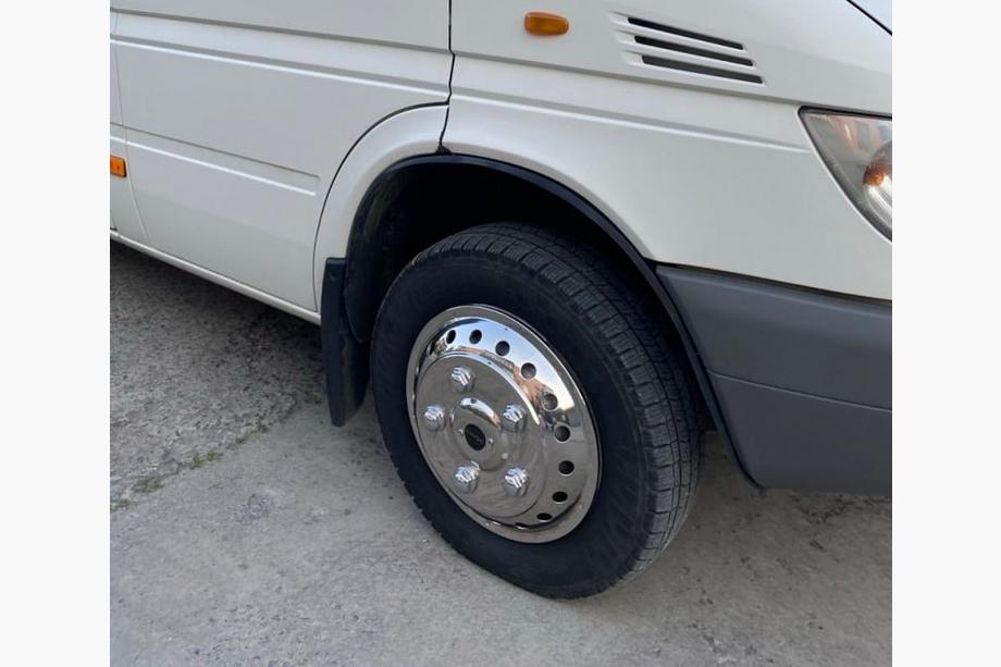 Mercedes Sprinter W901/902/903/904/905 1995–2006 гг. Колпаки из нержавеющей стали Exclusive V2 R15 (2-частные) Фото 1