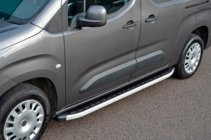 Toyota Proace City 2016- гг. Боковые Подножки Fullmond (2 шт., Алюминий) фото 2