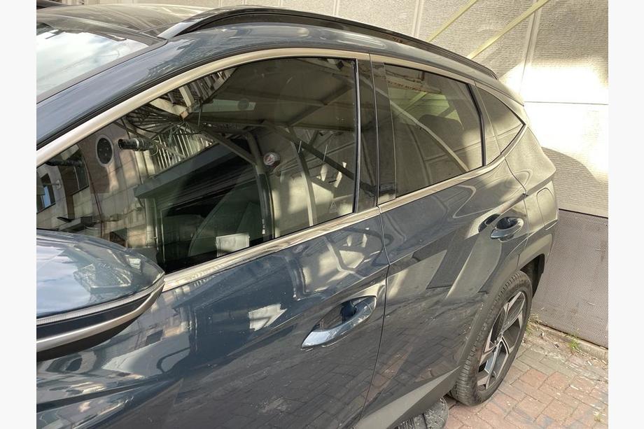 Hyundai Tucson NX4 2021- гг. Нижние молдинги окон нержавейка (6 шт) Фото 3