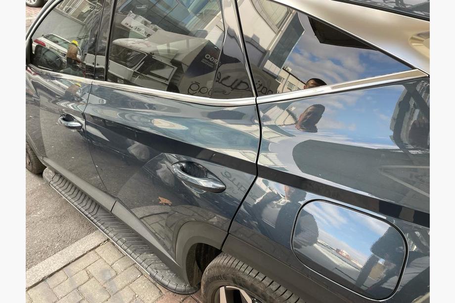 Hyundai Tucson NX4 2021- гг. Нижние молдинги окон нержавейка (6 шт) Carmos - Турецкая Нержавеющая Сталь Image