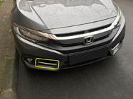 Honda Civic Sedan X 2016-2021 гг. Накладки на противотуманные фары Carmos (2 шт., нержавейка) фото 4