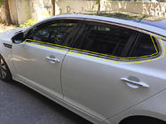 Kia Optima 2010-2016 гг. Нижние молдинги окон (6 шт., нержавейка) фото 1