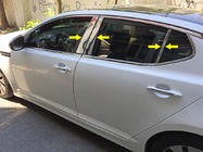 Kia Optima 2010-2016 гг. Накладки на дверные стойки из нержавеющей стали (6 шт) фото 1