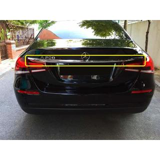 Накладка из нержавейки над номером Mercedes A-class W177 2018- гг. фото 1