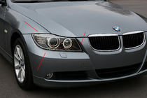 BMW 3 серия E90/E91 2005-2011 гг. Хром Накладки на Фары (2 шт., Пластик) фото 1