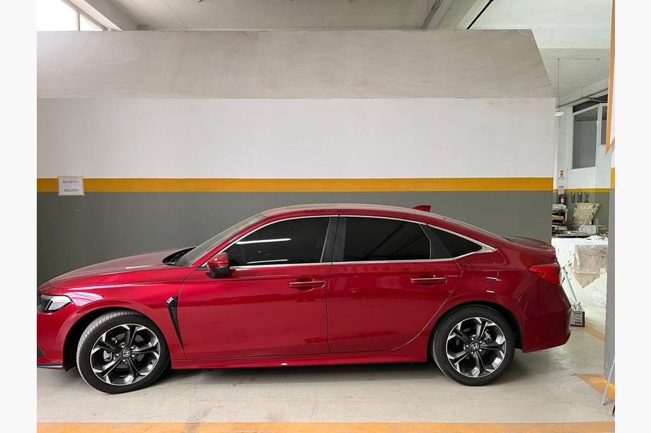 Honda Civic Sedan 2021- гг. Нижние молдинги стекол нержавейка (8 шт) OmsaLine - Итальянская Нержавейка Фото 2