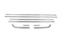Hyundai Bayon 2021- гг. Нижние молдинги стекол нержавейка (8 шт) фото 2