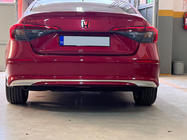 Honda Civic Sedan 2021- гг. Накладка на задний бампер Нержавейка (Sedan) фото 1