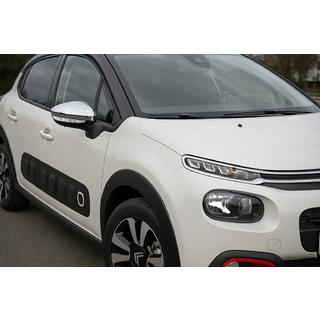 Накладки на Зеркала (2 шт, Нержавеющая Сталь) Citroen C-3 2016-2023 гг. фото 1