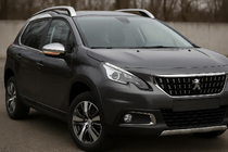 Peugeot 2008 2013-2019 гг. Накладки на Зеркала 2016-2019 (2 шт, Нержавейка) фото 1