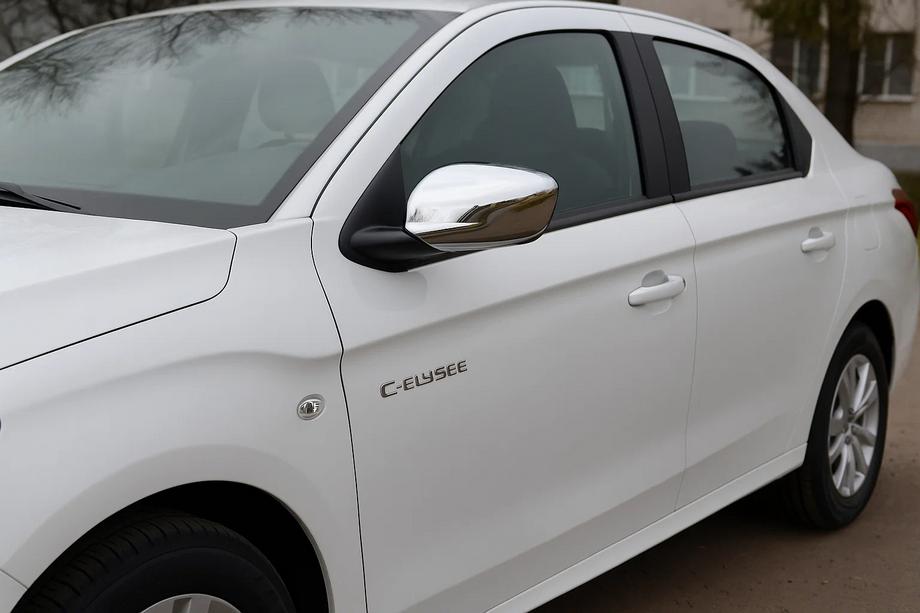 Citroen C-Elysee 2013-2022 гг. Накладки на Зеркала (2 шт, Нержавеющая Сталь) Фото 1