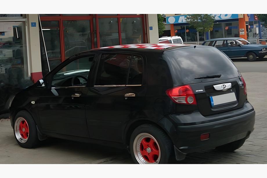 Hyundai Getz 2002- гг. Наружные молдинги стекол нержавейка (6 шт.) Фото 4