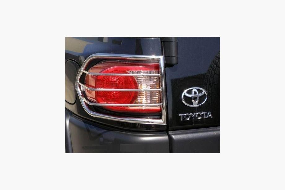 Toyota FJ Cruiser 2006-2022 гг. Защита задних фонарей (нержавейка, 2 шт) Фото 8