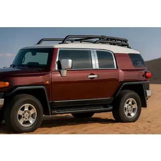 Комплект молдингов на окна нержавейка 16 шт Toyota FJ Cruiser 2006-2022 гг. фото 1