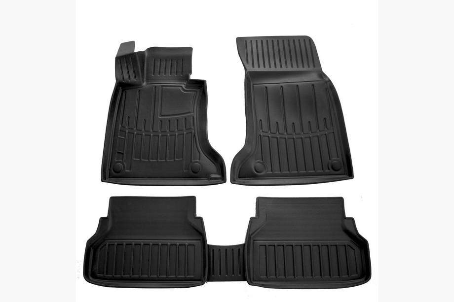 BMW 5 серия E60/E61 2003-2010 гг. Коврики Резиновые Stingray 3D (2WD) (5 шт, Полиуретан) Image
