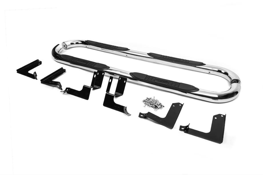 GreatWall Haval/Hover H3 2005-2013 гг. Боковые трубы B240601 80мм (2 шт., нержавейка) Image