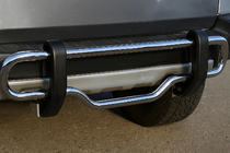 Toyota FJ Cruiser 2006-2022 гг. Задняя защита D098616 (нержавейка) фото 2