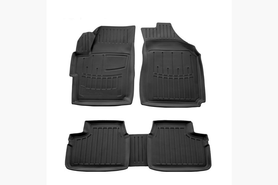 Daewoo Matiz 1998-2008 гг. Коврики резиновые Stingray 3D (4 шт, полиуретан) Image