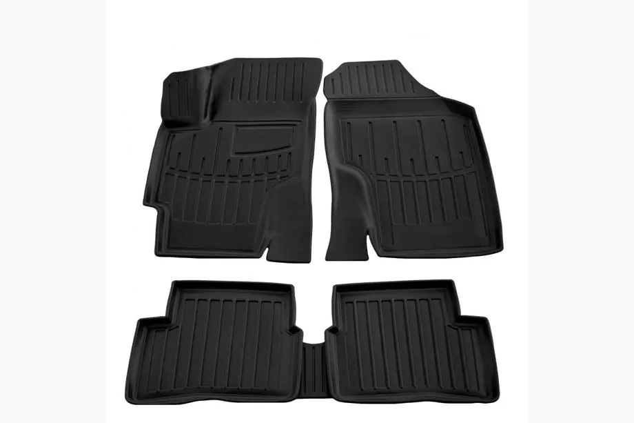 Hyundai Accent 2006-2010 гг. Коврики резиновые Stingray 3D (5 шт, полиуретан) Image