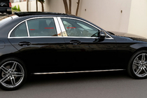 Mercedes E-class W213 2016-2023 гг. Накладки на стойки из нержавеющей стали 2020+ фото 1